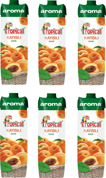 Aroma Tropical Kayısılı İçecek 1 Lt X 6 Adet