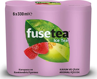 Fuse Tea Kavun Ve Çilek Aromalı Soğuk Çay 330 Ml X 6 Adet