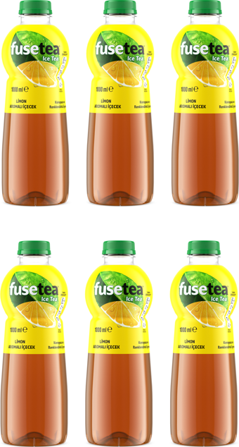 Fuse Tea Limon Aromalı Soğuk Çay 1 Lt X 6 Adet