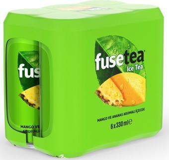 Fuse Tea Mango Ve Ananas Aromalı Soğuk Çay 330 Ml X 6 Adet