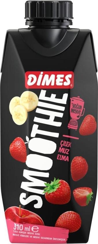 Dimes Smoothie Çilek Muz Elma 310 Ml