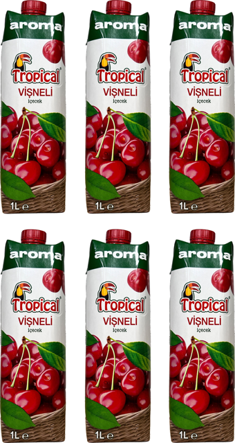 Aroma Tropical Vişneli İçecek 1 Lt X 6 Adet