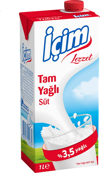 İçim Sade Tam Yağlı Süt 1 Lt