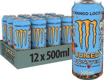 Monster Energy Mango Loco Enerji İçeceği 500 Ml X 12 Adet