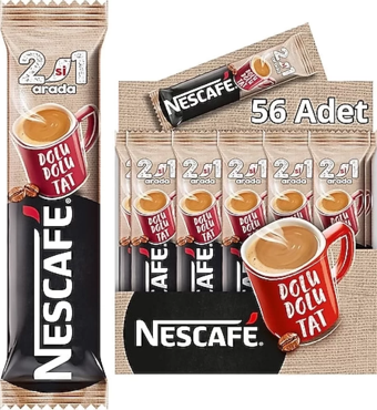 Nescafe 2Si1 Arada Sütlü Kahve 10 Gr X 56 Adet