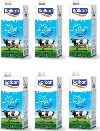 Balkan Süt Yarım Yağlı 1 Lt X 6 Adet