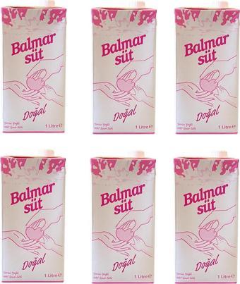 Balmar Süt Yarım Yağlı 1 Lt X 6 Adet