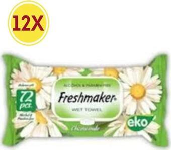 Freshmaker Islak Mendil Papatya 12 X 72'Li