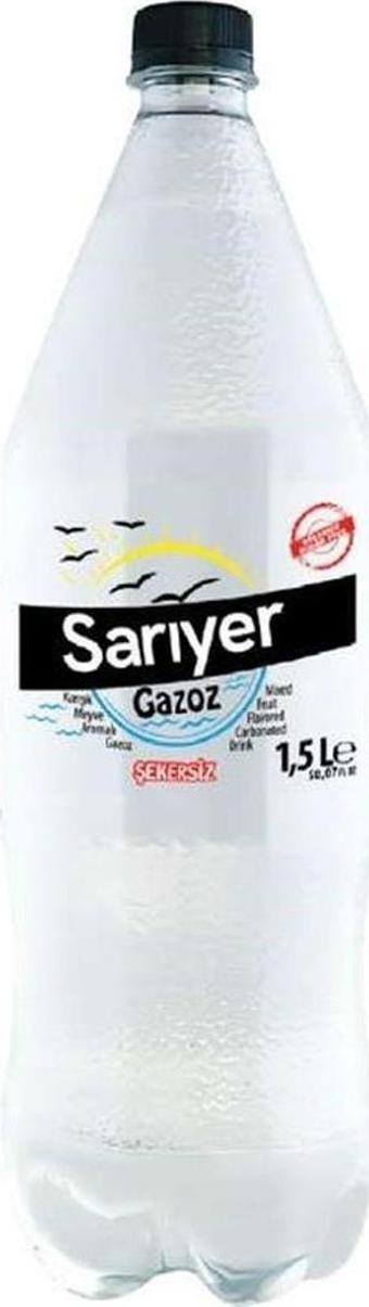 Sarıyer Karışık Meyve Aromalı Gazoz Şekersiz 1,5 Lt