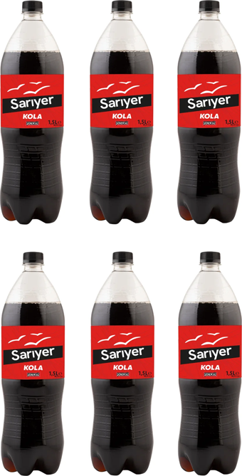 Sarıyer Kola Şekersiz 1,5 Lt X 6 Adet