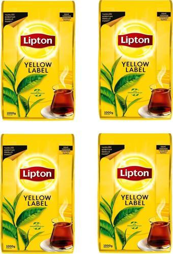 Lipton Yellow Label Dökme Çay 1000 Gr X 4 Adet