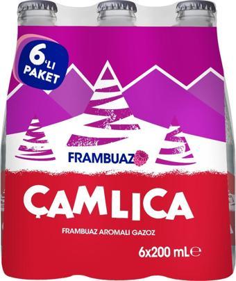 Çamlıca Frambuaz Aromalı Gazoz 200 Ml X 6 Adet