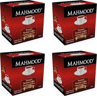 Mahmood Hazır Türk Kahvesi Sade 6 Gr 12 Li X 4 Adet