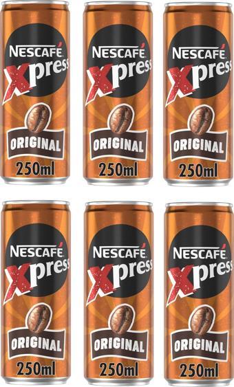 Nescafe Xpress Original Soğuk Kahve 250 Ml X 6 Adet