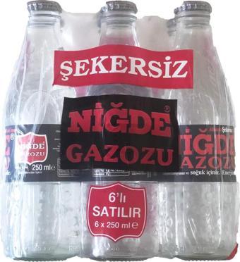 Niğde Gazozu Şekersiz 250 Ml X 6 Adet