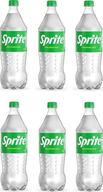 Sprite Gazoz Limon Aromalı 1 Lt X 6 Adet