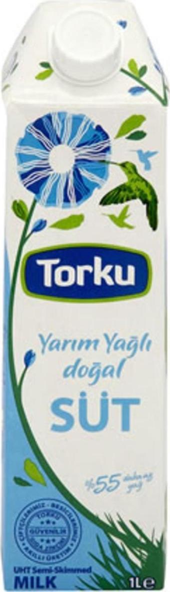 Torku Yarım Yağlı Süt 1 Lt