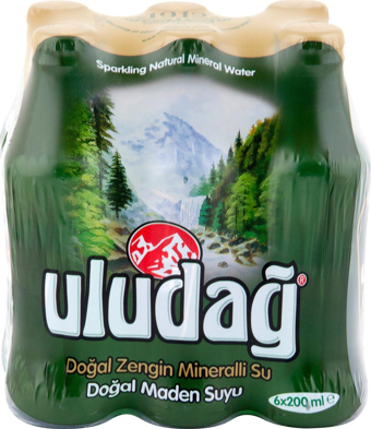 Uludağ Doğal Maden Suyu 200 Ml X 6 Adet
