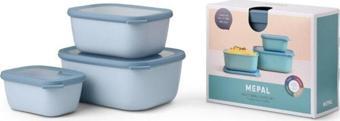 Mepal Set Cirqula Rectangular 3 Parça Saklama Kabı (750 1500 3000)