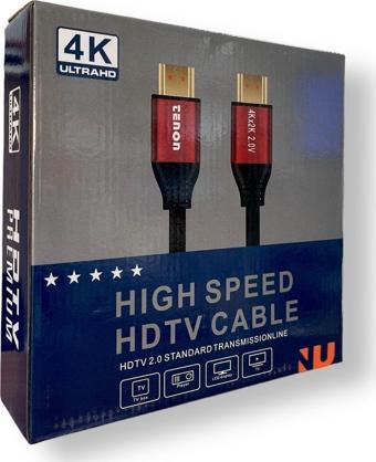 Tenon 4K Hdmı Kablo 2.0 Hızlı 3D Altın Uçlu - 20 Metre 202 Hdmi