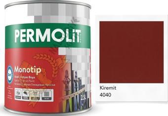 Permolit Monotip Astarlı Antipas Boya KİREMİT KIRMIZI 0.75 Lt.