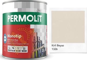 Permolit Monotip Astarlı Antipas Boya KİRLİ BEYAZ 0.75 Lt.