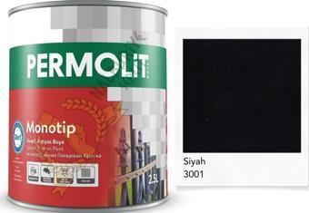 Permolit Monotip Astarlı Antipas Boya SİYAH 0.75 Lt.