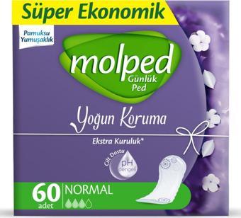 Molped Günlük Ped Süper Ekonomik Yoğun Koruma 60 lı