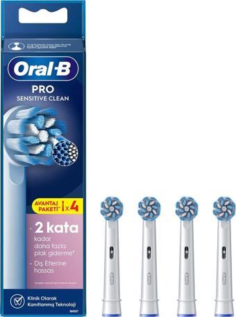 Oral-B Diş Fırçası Yedek Başlığı Sensitive X-Filament 4 Lü