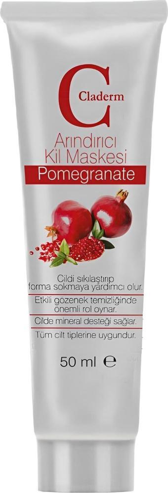 Claderm 50 ml Kil Maskesi – Pomegranate