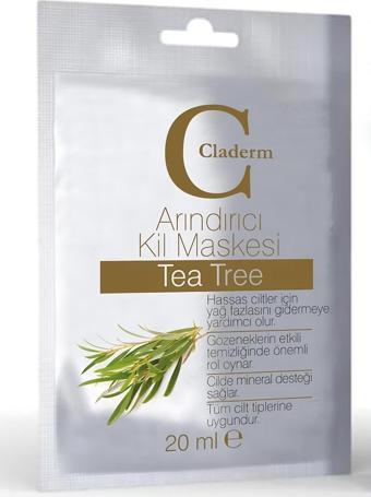 Claderm Kil Maskesi 20 ml Sachet – Tea Tree