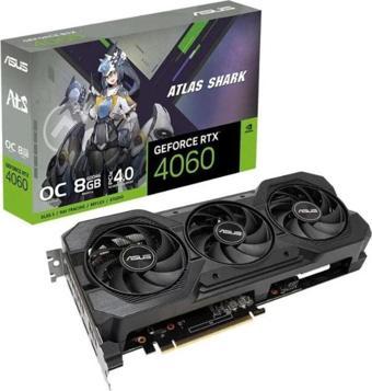 Asus Ats Geforce Rtx 4060 V2 Oc 8Gb Gddr6 128Bit Dlss 3 Ekran Kartı