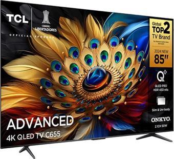 Tcl C655 85 İnç 215 Ekran Uydu Alıcılı Smart 4K Ultra-Hd Qled Tv