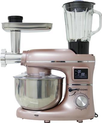 Yasomi Sm 1504Bml Led Ekranlı Kıyma Çekme Aparatlı Blender Stand Mikser Mutfak Şefi 1500W