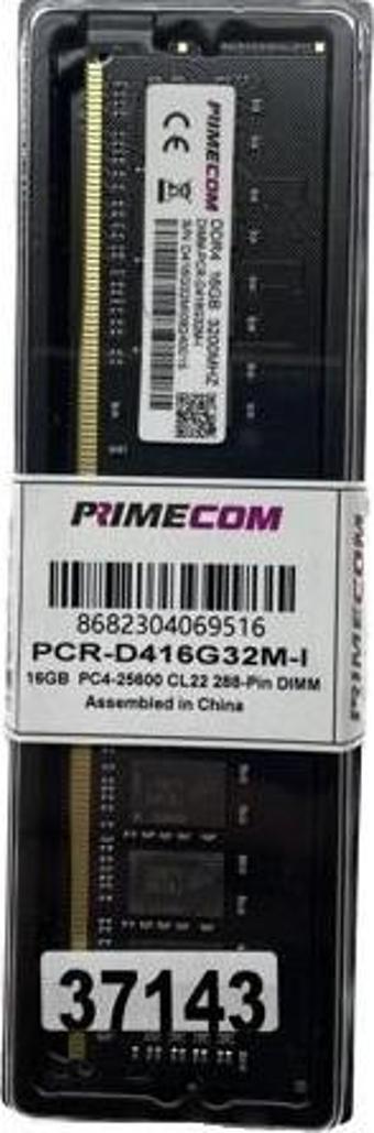 PRIMECOM PCR-D416G32M-IN 16GB (Tek Parça) DDR4 3200Mhz (intel uyumlu) PC Bellek
