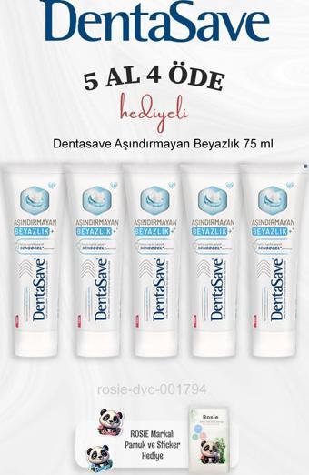 Dentasave Aşındırmayan Beyazlık 75 ml 5 Al 4 Öde ve Rosie Pamuk