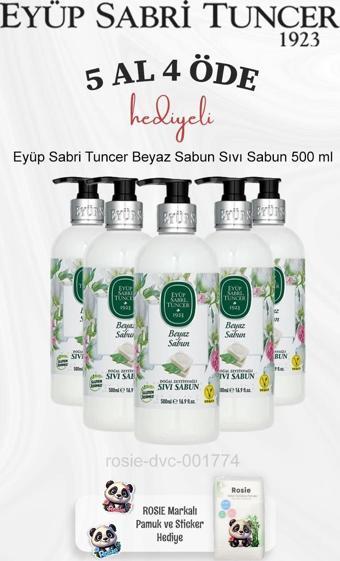 Eyüp Sabri Tuncer Beyaz Sabun Sıvı Sabun 500 ml 5 Al 4 Öde ve Rosie Pamuk