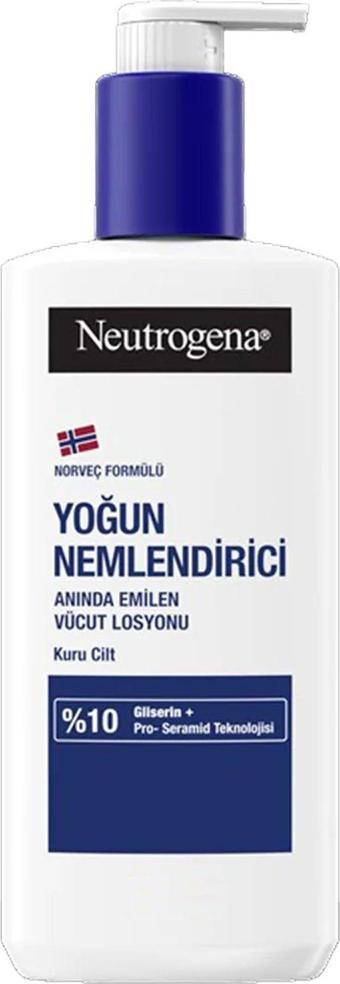 Neutrogena Kuru Ciltler Için Anında Emilen Vücut Losyonu Yoğun Nemlendirici 400 Ml