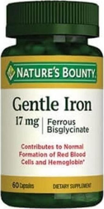 Nature's Bounty Gentle Iron 17 Mg 60 Kapsül