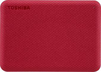 Toshiba Canvio Advance 2TB 2,5" USB 3.2 Gen-1 Taşınabilir HDD - Red (HDTCA20ER3AA)