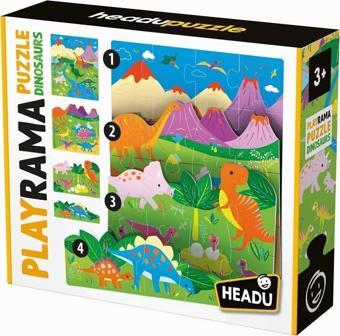 HEADU PLAYRAMA PUZZLE DINOSAURS (3-6 YAŞ)