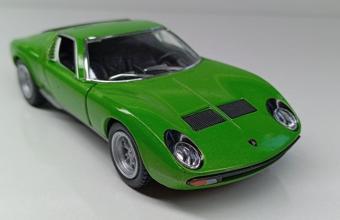 Kinsmart 1:34 1971 Lamborghini Miura Sv P-400 Yeşil Çek/Bırak Metal Araba