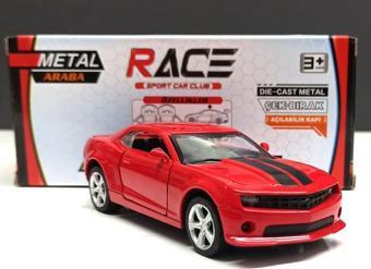 Motor Max 1:36 Chevrolet Camaro Kırmızı Çek Bırak Metal Model