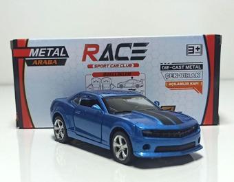 Motor Max 1:36 Chevrolet Camaro Mavi (Çek-Bırak Metal Model)