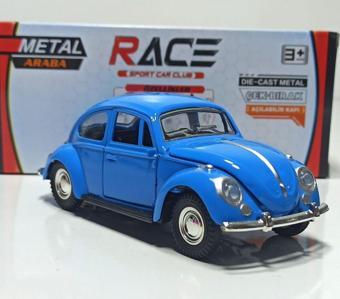 Motor Max Mavi 1:36 Beetle Volkswagen (Çek-Bırak)