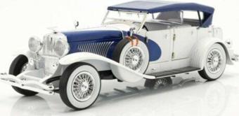 Greenlight 1934 Duesenberg Iı Sj Beyaz Mavi 1/18 Model Araba