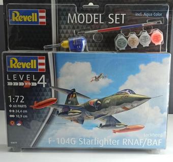 Revell 1:72 F-104 G Star Fighter Rnaf /Baf Lockheed ( Maket Kit Plastik)