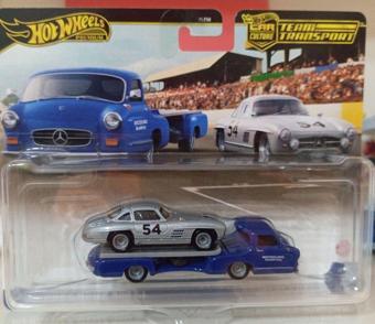 Hot Wheels Dianomi- Hotwheels 1:64 Team Transport Mercedes Benz 300 Sl Rennsport Taşıyıcı