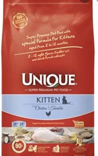 Unıque Yavru Kedi Maması Kitten Tavuklu 2 Kg