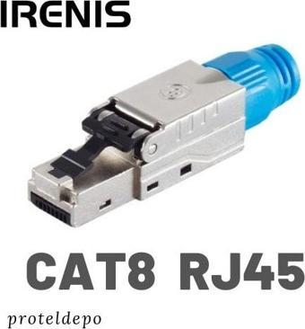 IRENIS CAT8 RJ45 Aletsiz Montaj tipi Konnektör, Cat8, Cat7 Kablo uyumlu